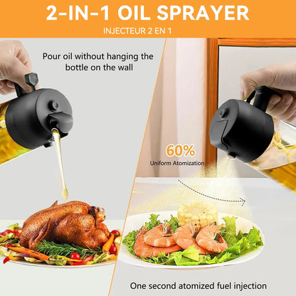 2 in 1 Oil Spray Bottle